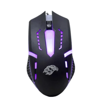 Mouse Gamer K-mex, LED, 1600 DPI, USB, Preto - MOA8